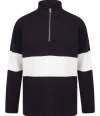 FR6/FR06M PANELLED 1/4 ZIP Navy / White colour image